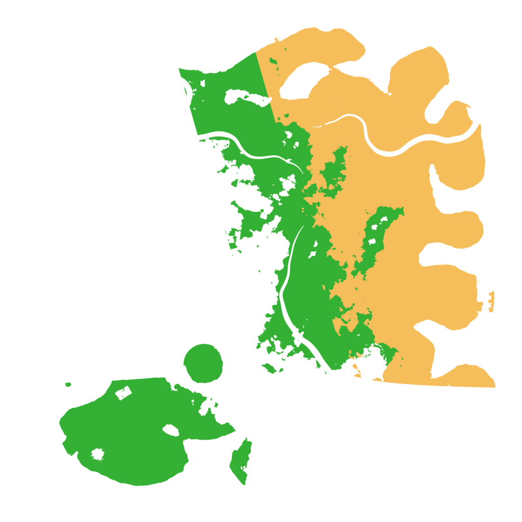 Biome Rust Map: Procedural Map, Size: 3800, Seed: 54557875