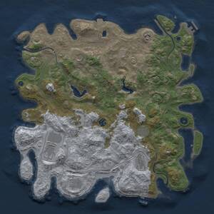 Thumbnail Rust Map: Procedural Map, Size: 4250, Seed: 119503, 15 Monuments