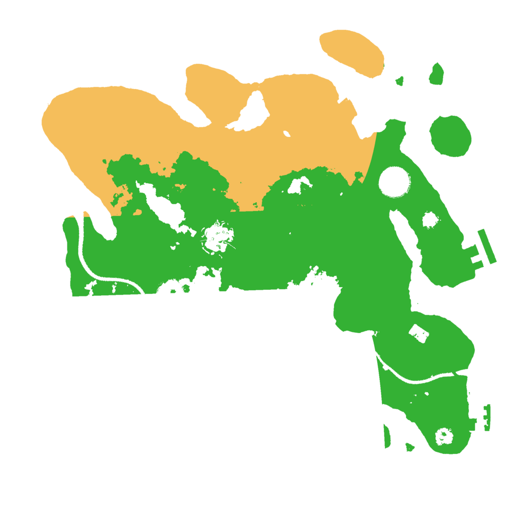 Biome Rust Map: Procedural Map, Size: 3000, Seed: 45953910