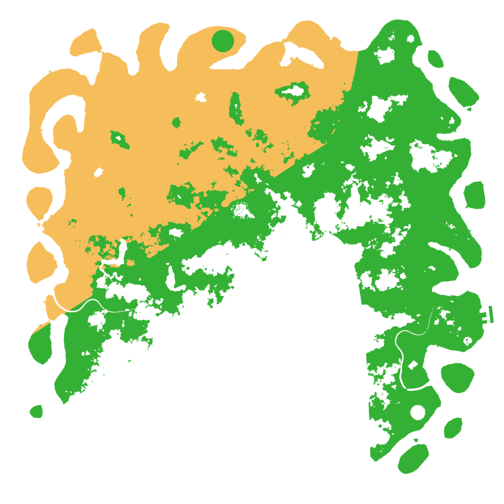 Biome Rust Map: Procedural Map, Size: 6000, Seed: 432373588