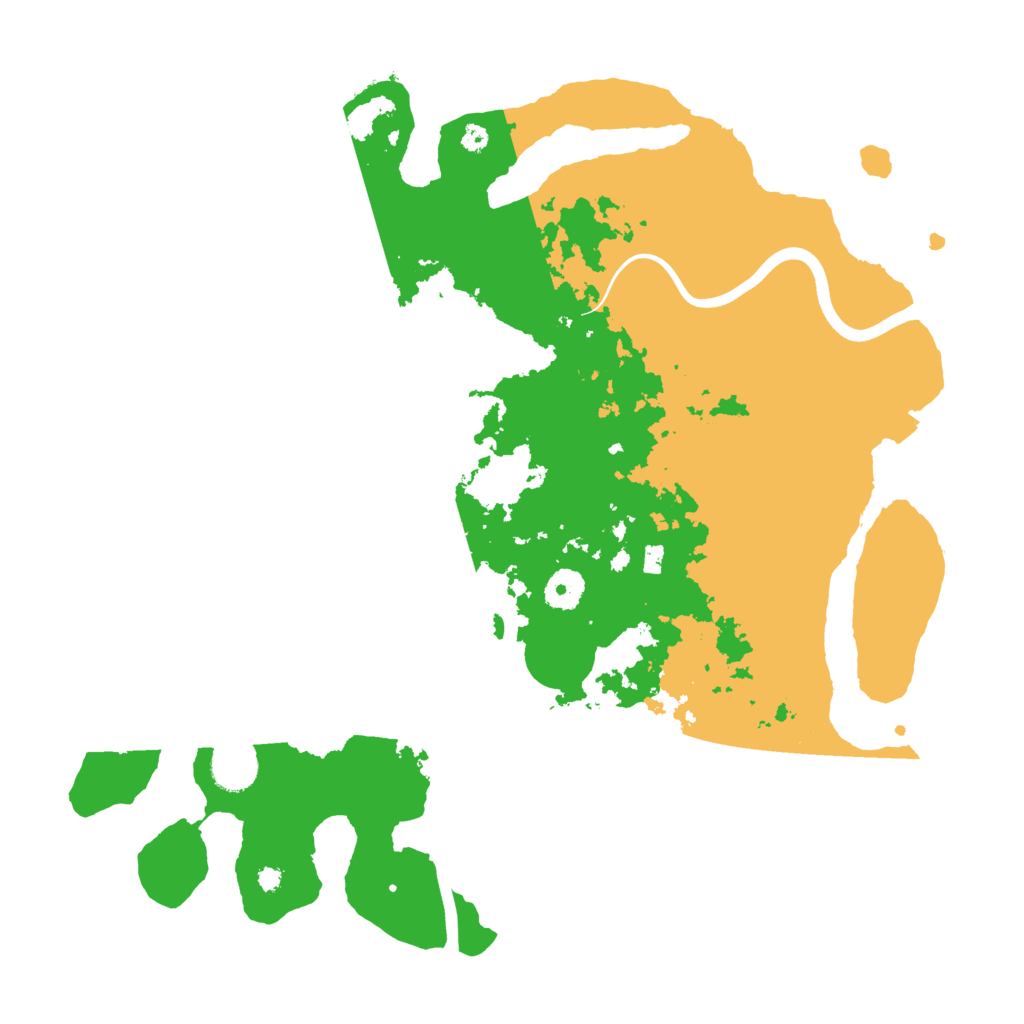 Biome Rust Map: Procedural Map, Size: 3850, Seed: 48000