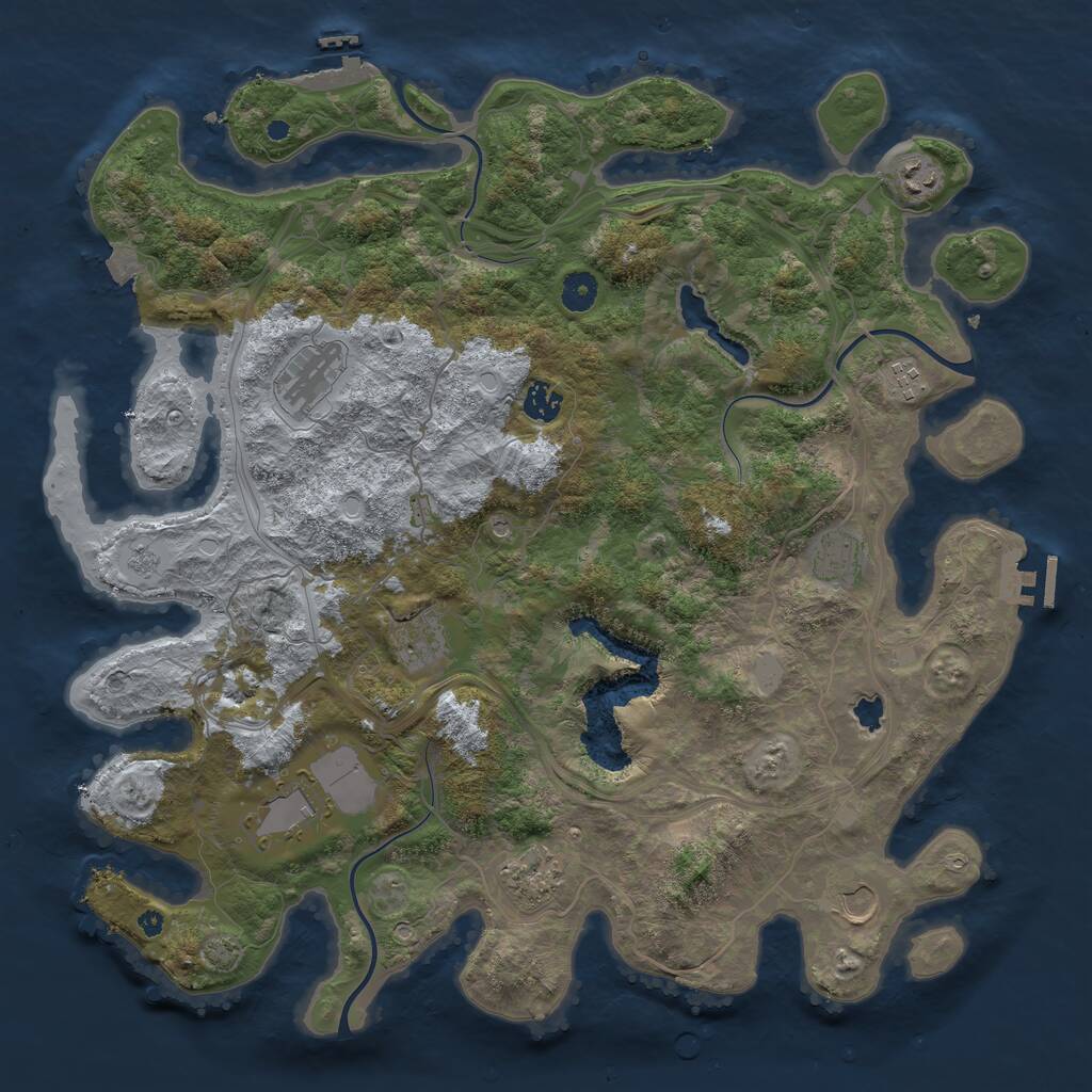 Rust Map: Procedural Map, Size: 4250, Seed: 20241220, 15 Monuments