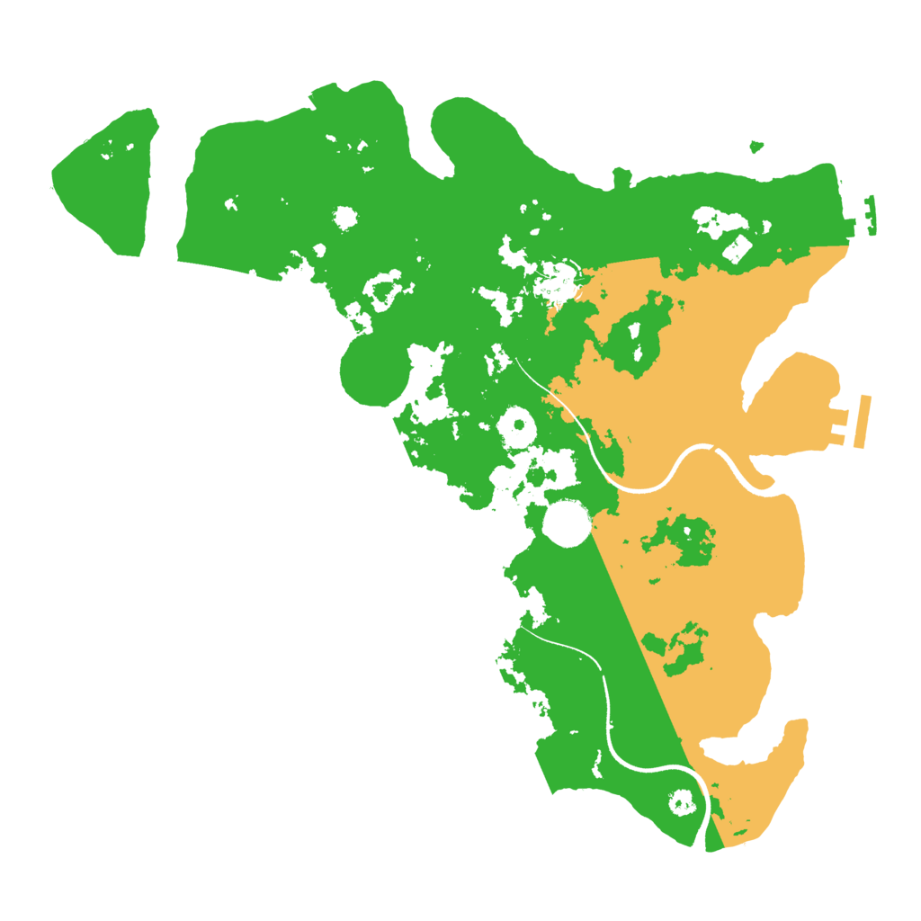 Biome Rust Map: Procedural Map, Size: 3500, Seed: 914905439