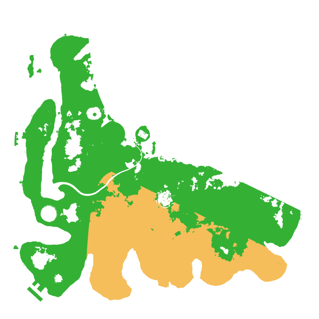 Biome Rust Map: Procedural Map, Size: 3500, Seed: 1395371716