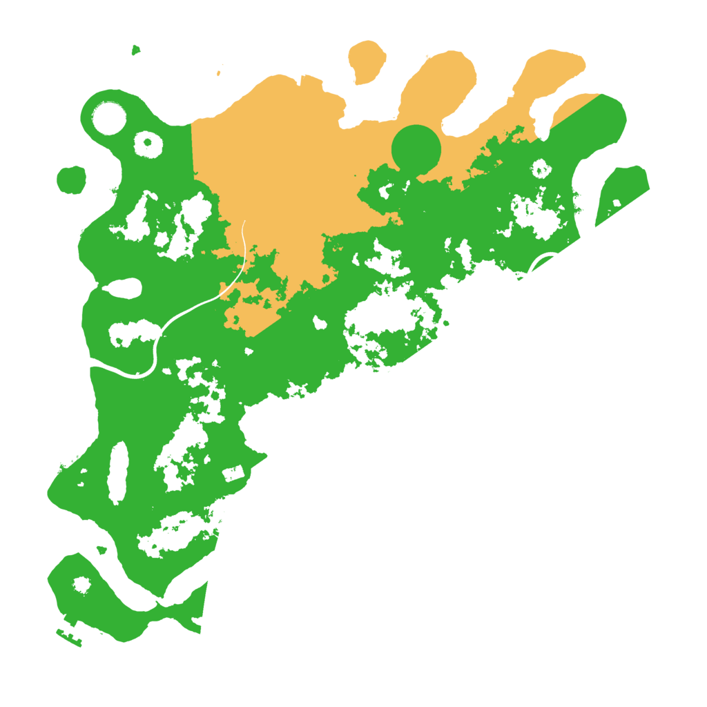 Biome Rust Map: Procedural Map, Size: 3750, Seed: 1098735484