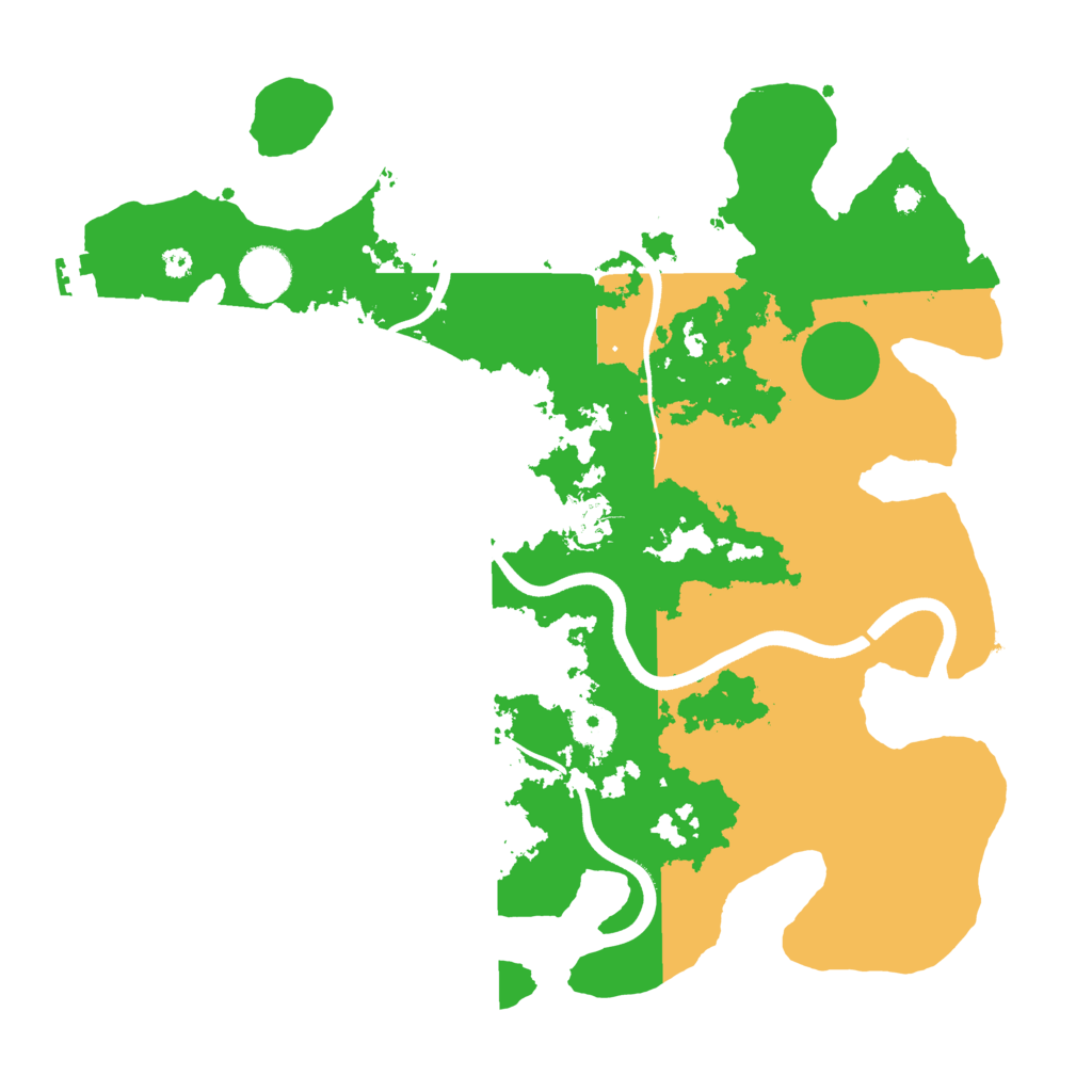 Biome Rust Map: Procedural Map, Size: 3700, Seed: 2038208055