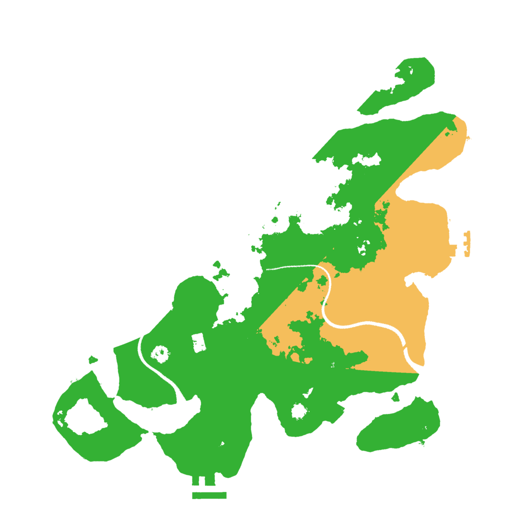 Biome Rust Map: Procedural Map, Size: 3000, Seed: 1339671705