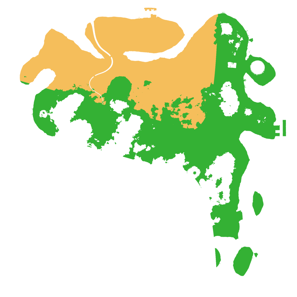 Biome Rust Map: Procedural Map, Size: 3700, Seed: 2121039105