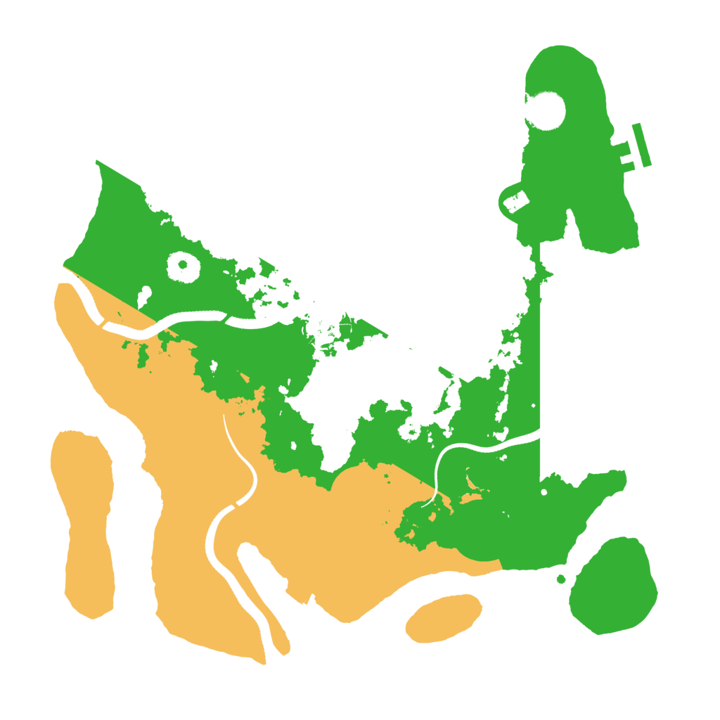 Biome Rust Map: Procedural Map, Size: 3300, Seed: 1723881302