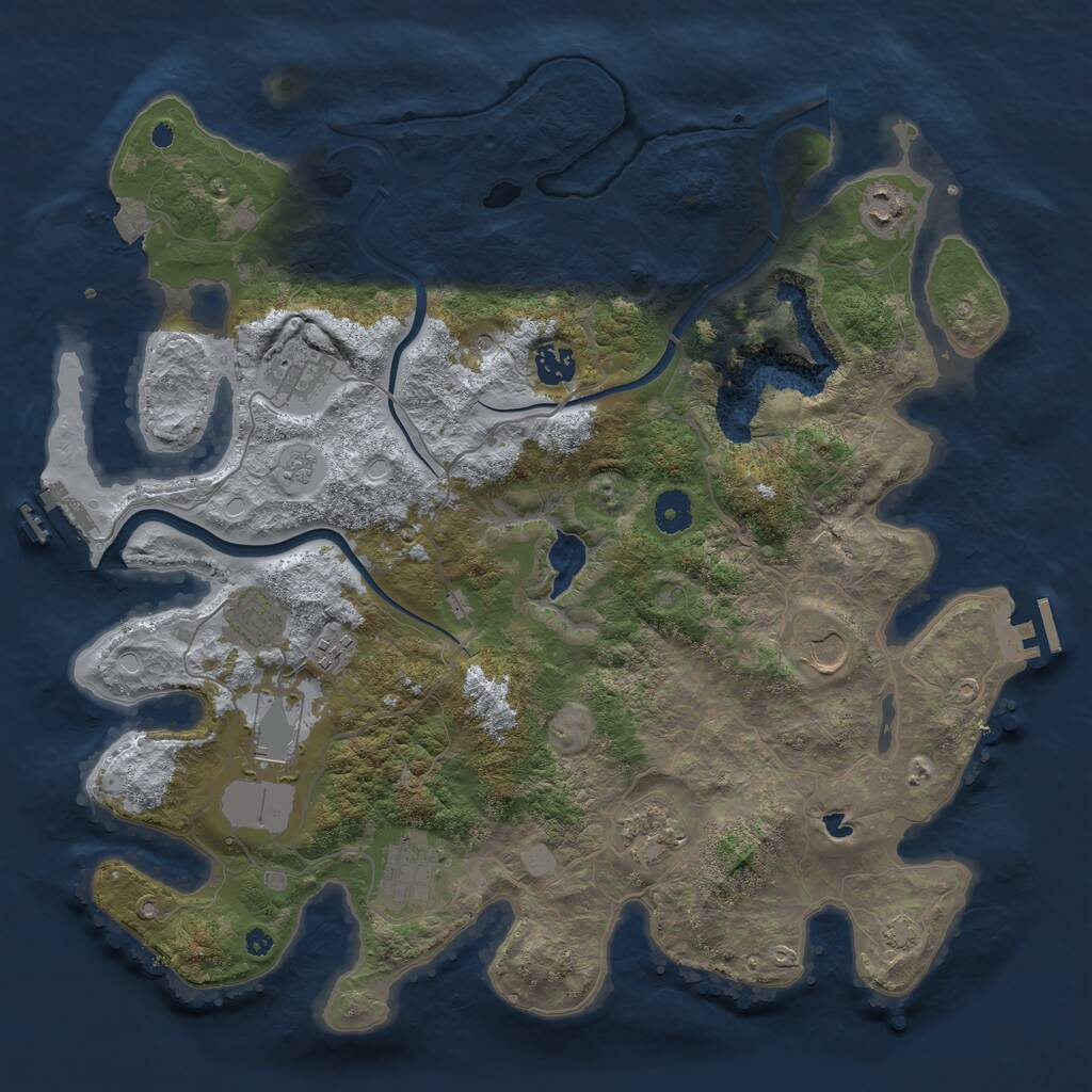 Rust Map: Procedural Map, Size: 4000, Seed: 20241220, 15 Monuments