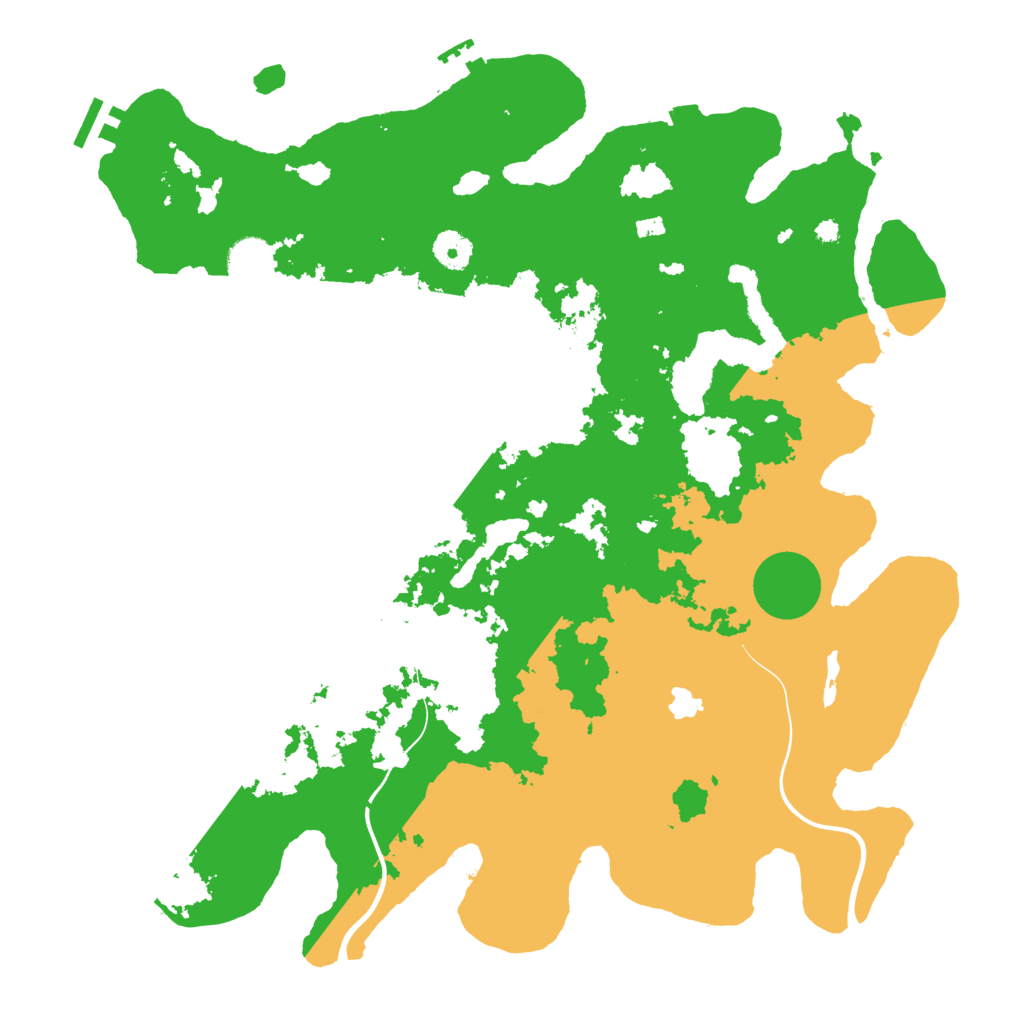 Biome Rust Map: Procedural Map, Size: 4000, Seed: 20241220