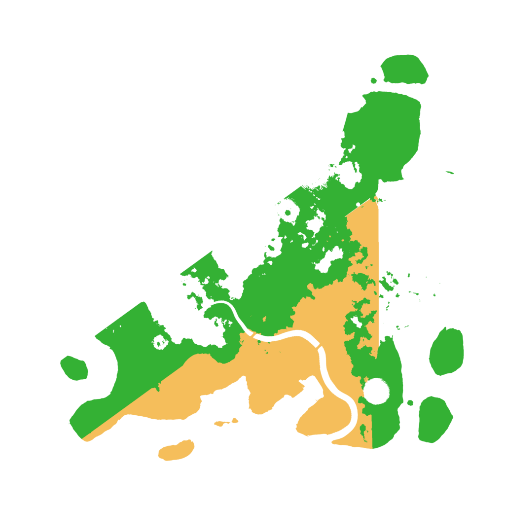 Biome Rust Map: Procedural Map, Size: 3500, Seed: 51791031
