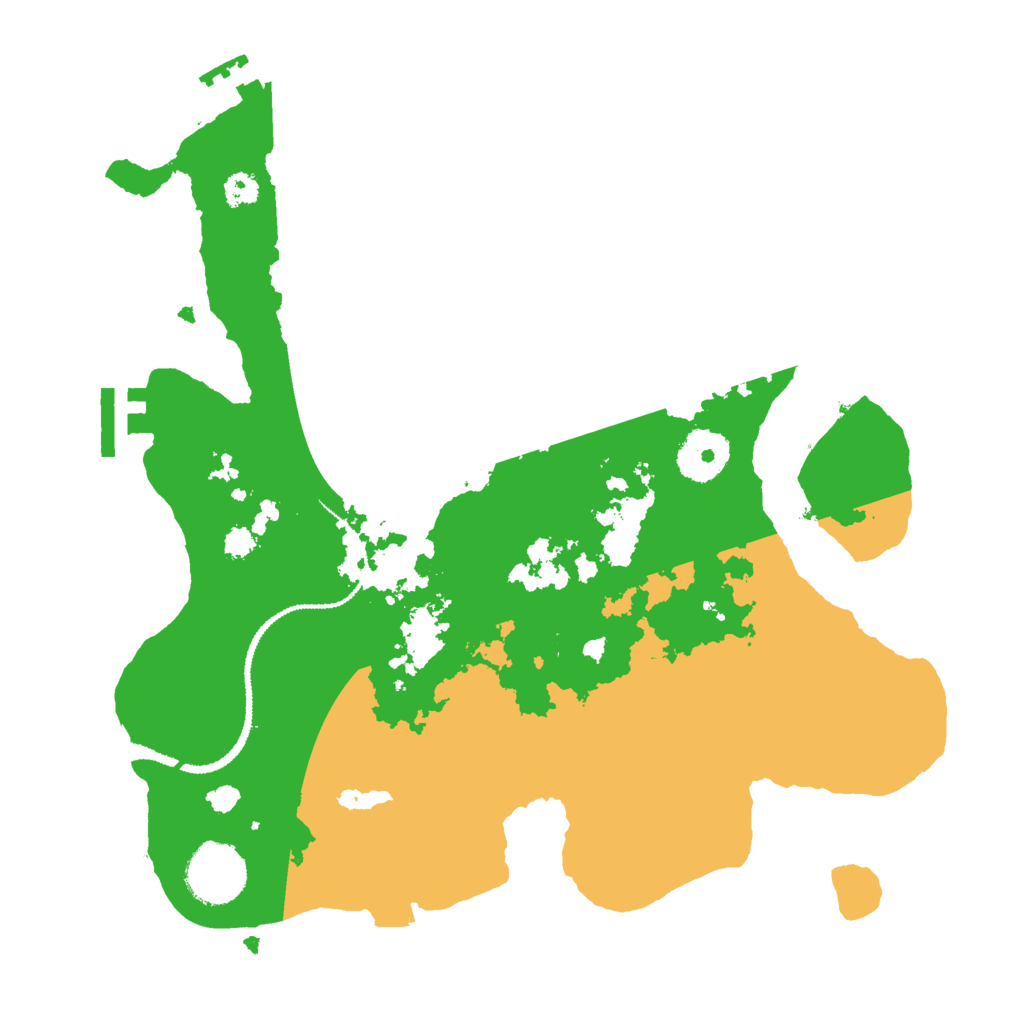 Biome Rust Map: Procedural Map, Size: 3000, Seed: 1570498500