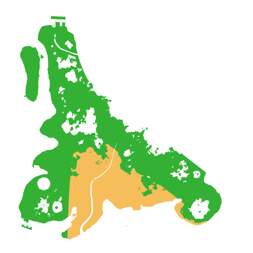 Biome Rust Map: Procedural Map, Size: 3500, Seed: 1816770930