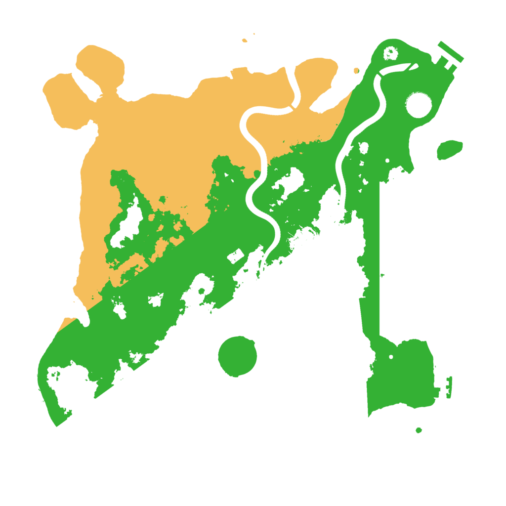 Biome Rust Map: Procedural Map, Size: 3500, Seed: 1145998429