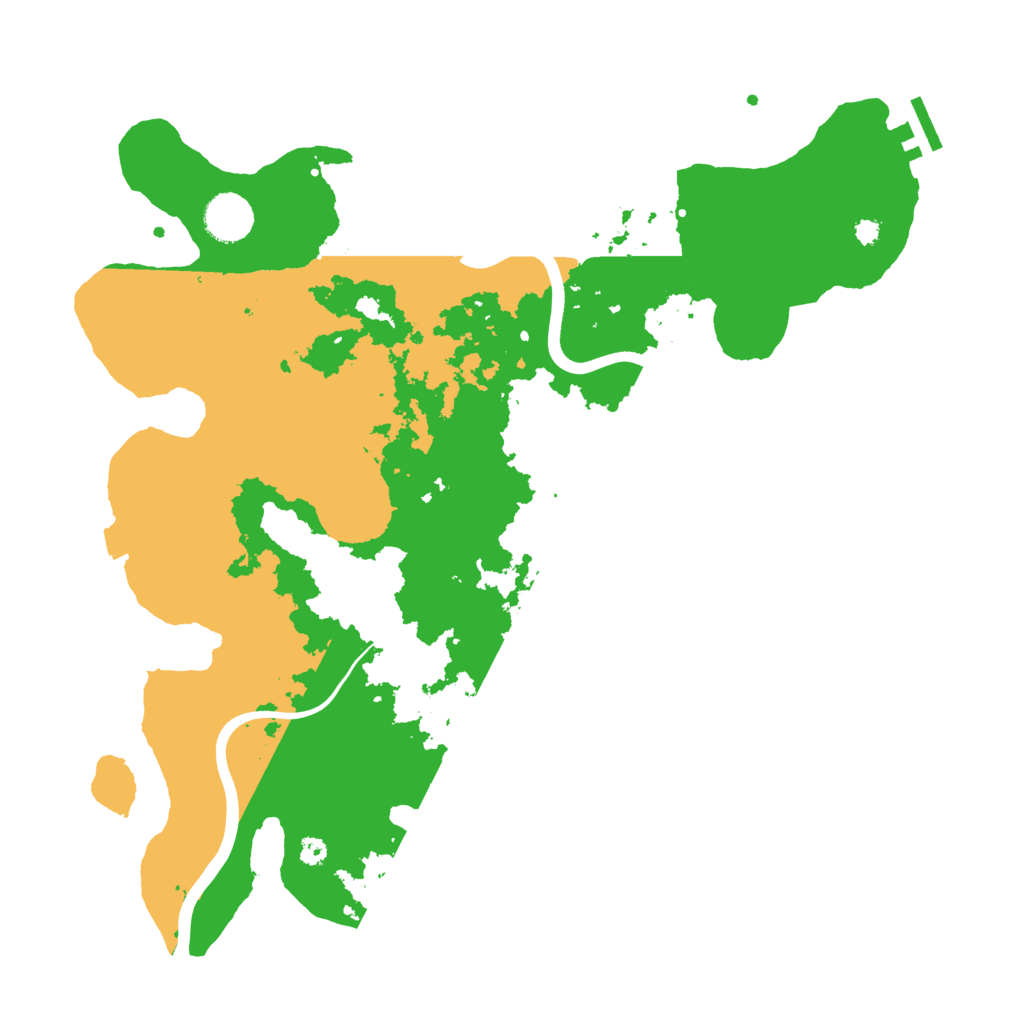 Biome Rust Map: Procedural Map, Size: 3700, Seed: 156505527