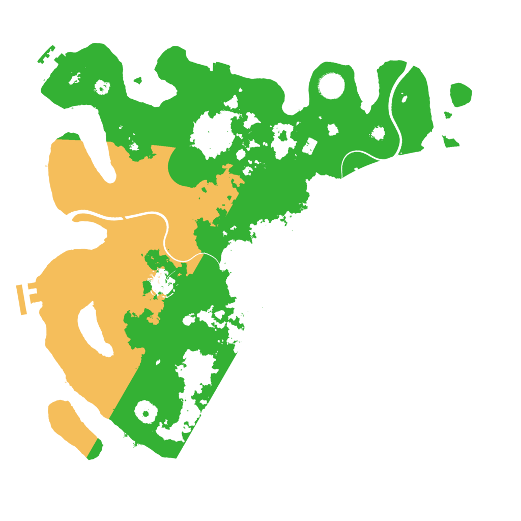 Biome Rust Map: Procedural Map, Size: 3500, Seed: 607879043