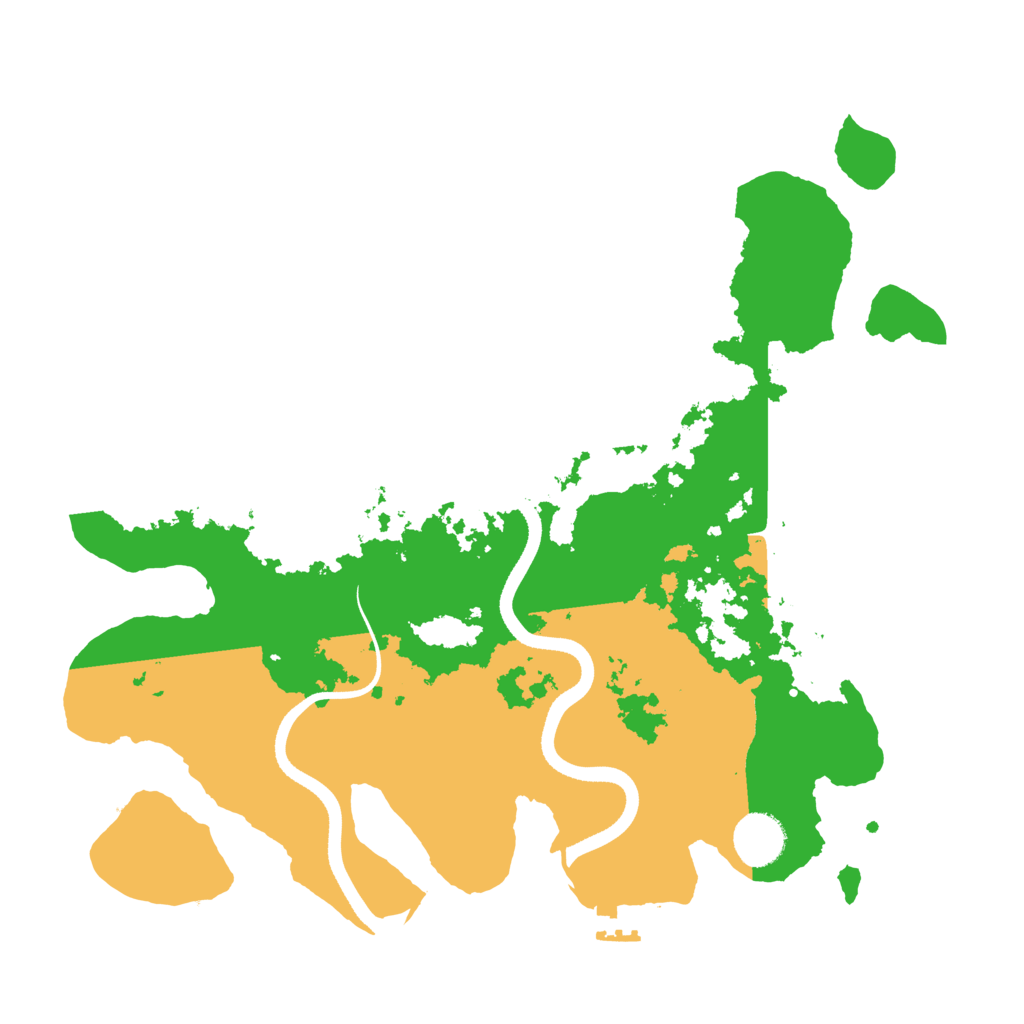 Biome Rust Map: Procedural Map, Size: 3500, Seed: 1995466608