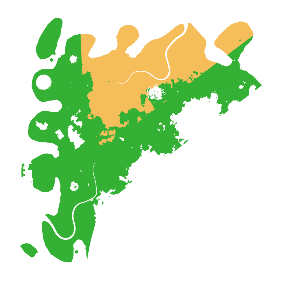 Biome Rust Map: Procedural Map, Size: 3500, Seed: 1191132832