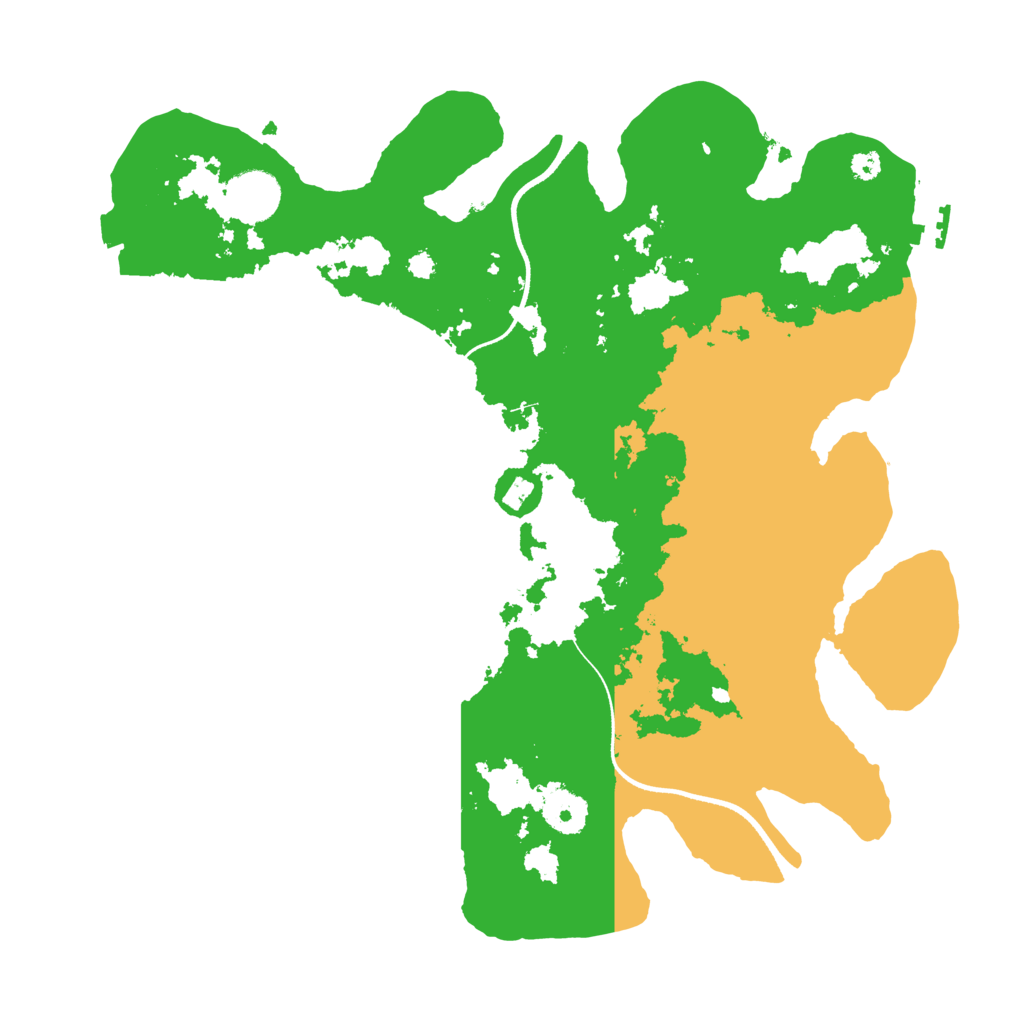 Biome Rust Map: Procedural Map, Size: 3500, Seed: 2024258667