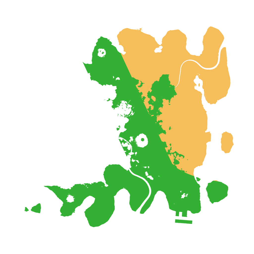 Biome Rust Map: Procedural Map, Size: 3000, Seed: 838681572