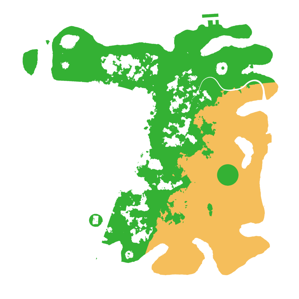 Biome Rust Map: Procedural Map, Size: 3700, Seed: 2009030006