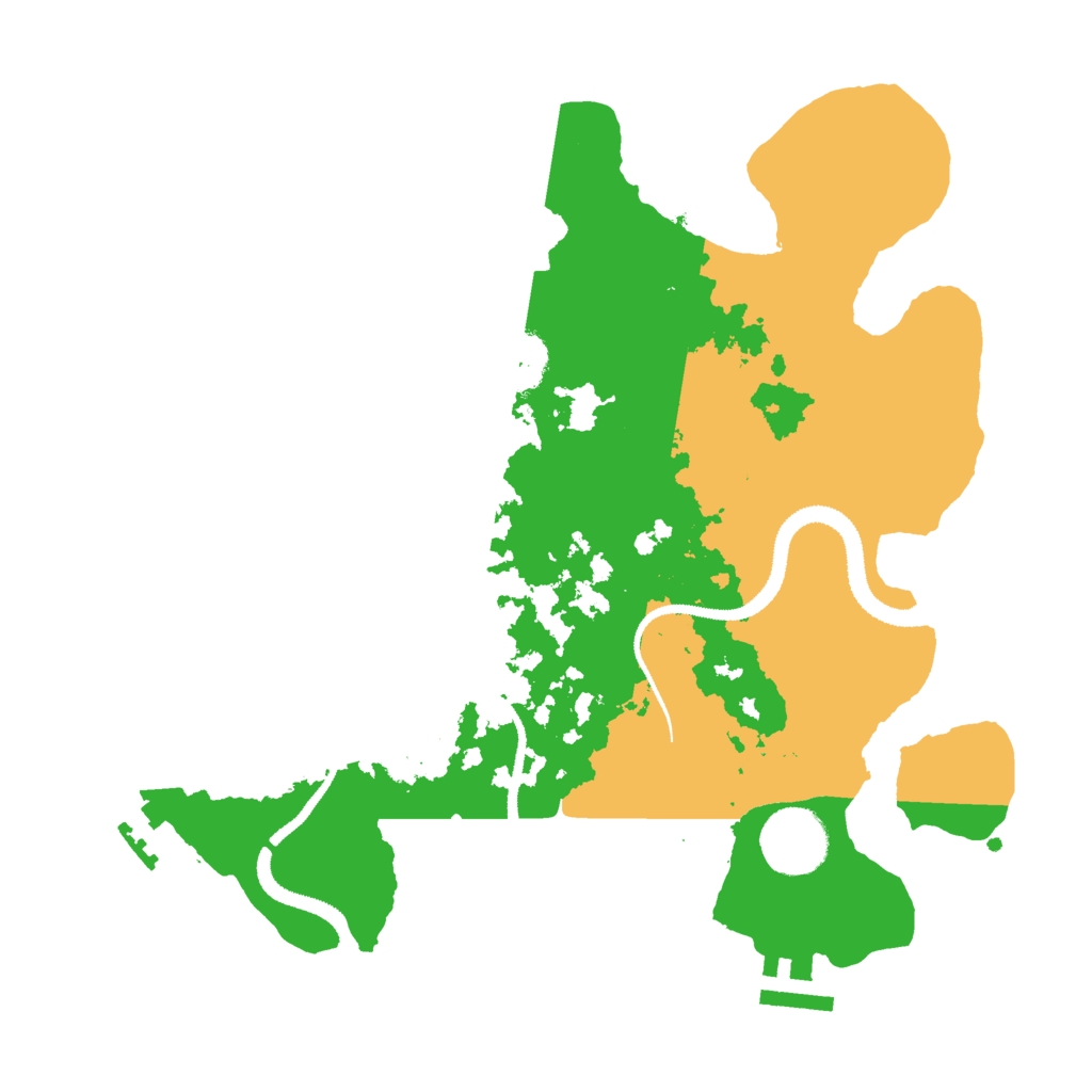 Biome Rust Map: Procedural Map, Size: 3000, Seed: 13380460