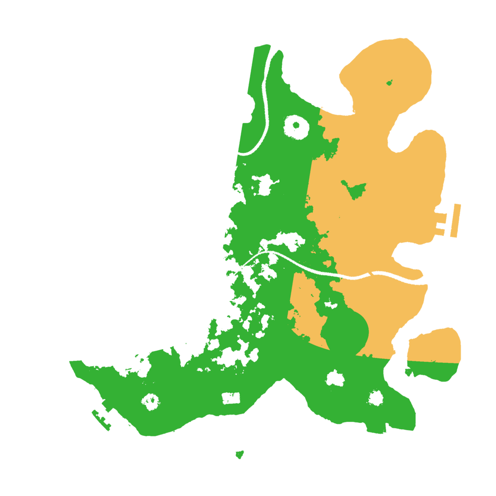 Biome Rust Map: Procedural Map, Size: 3000, Seed: 13380460