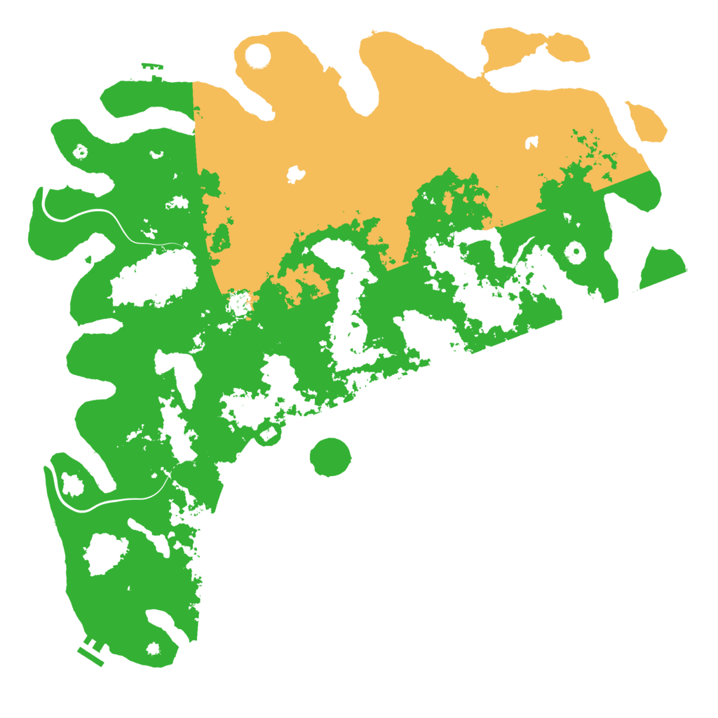 Biome Rust Map: Procedural Map, Size: 5000, Seed: 194205