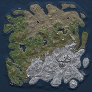 Thumbnail Rust Map: Procedural Map, Size: 5000, Seed: 194205, 17 Monuments