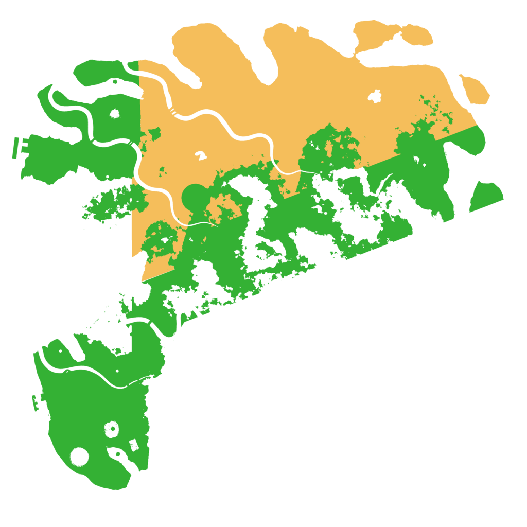 Biome Rust Map: Procedural Map, Size: 5000, Seed: 194205
