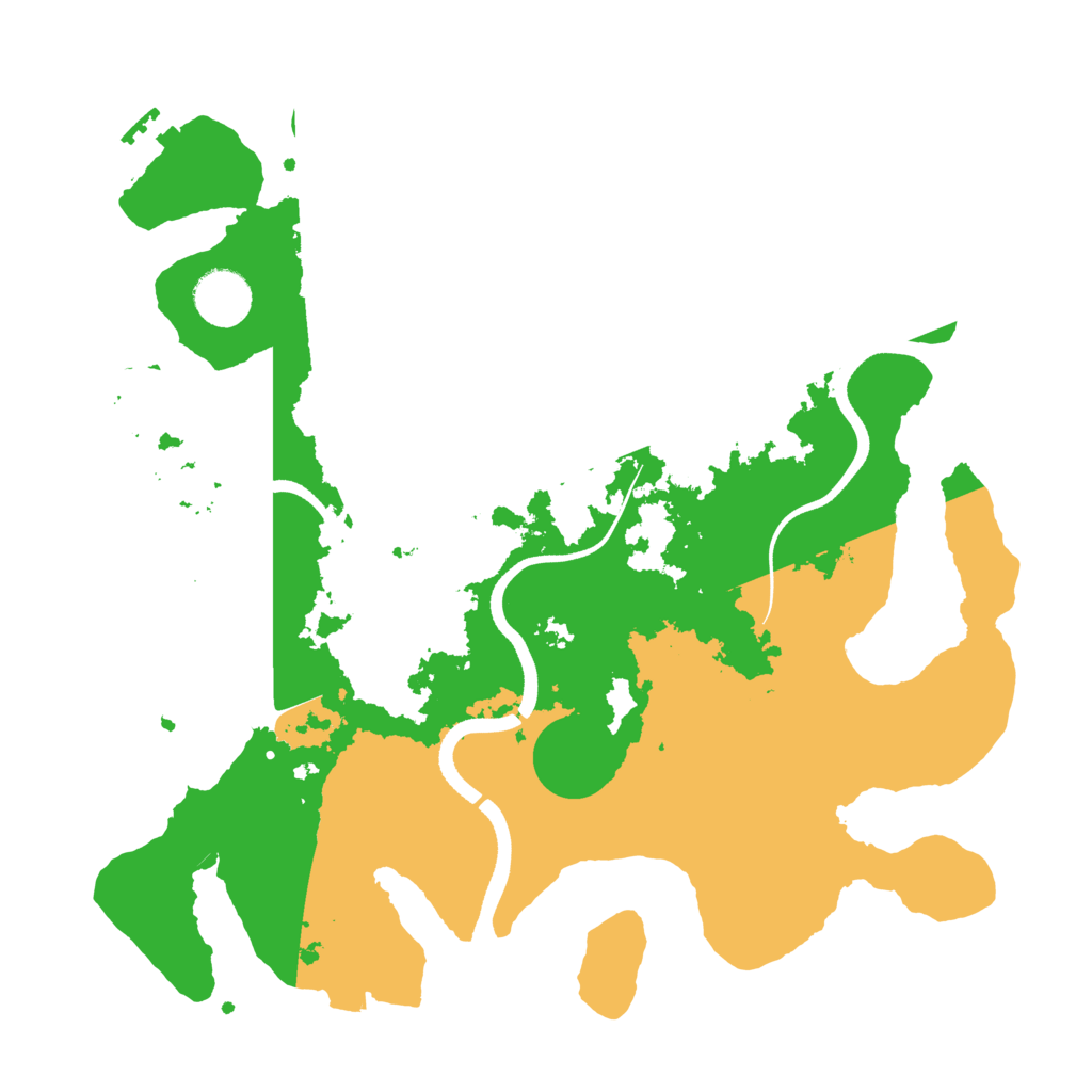 Biome Rust Map: Procedural Map, Size: 3500, Seed: 22869481