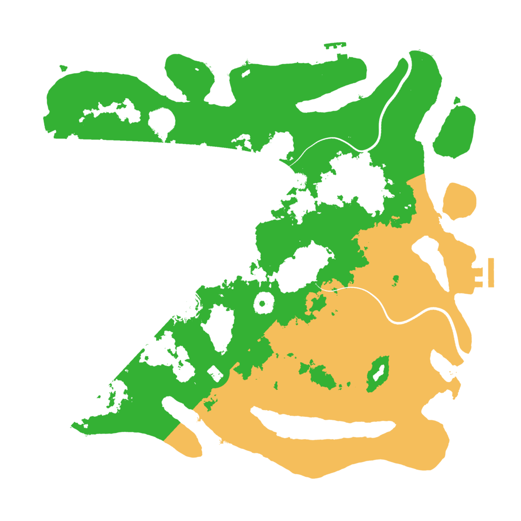 Biome Rust Map: Procedural Map, Size: 3600, Seed: 56256835