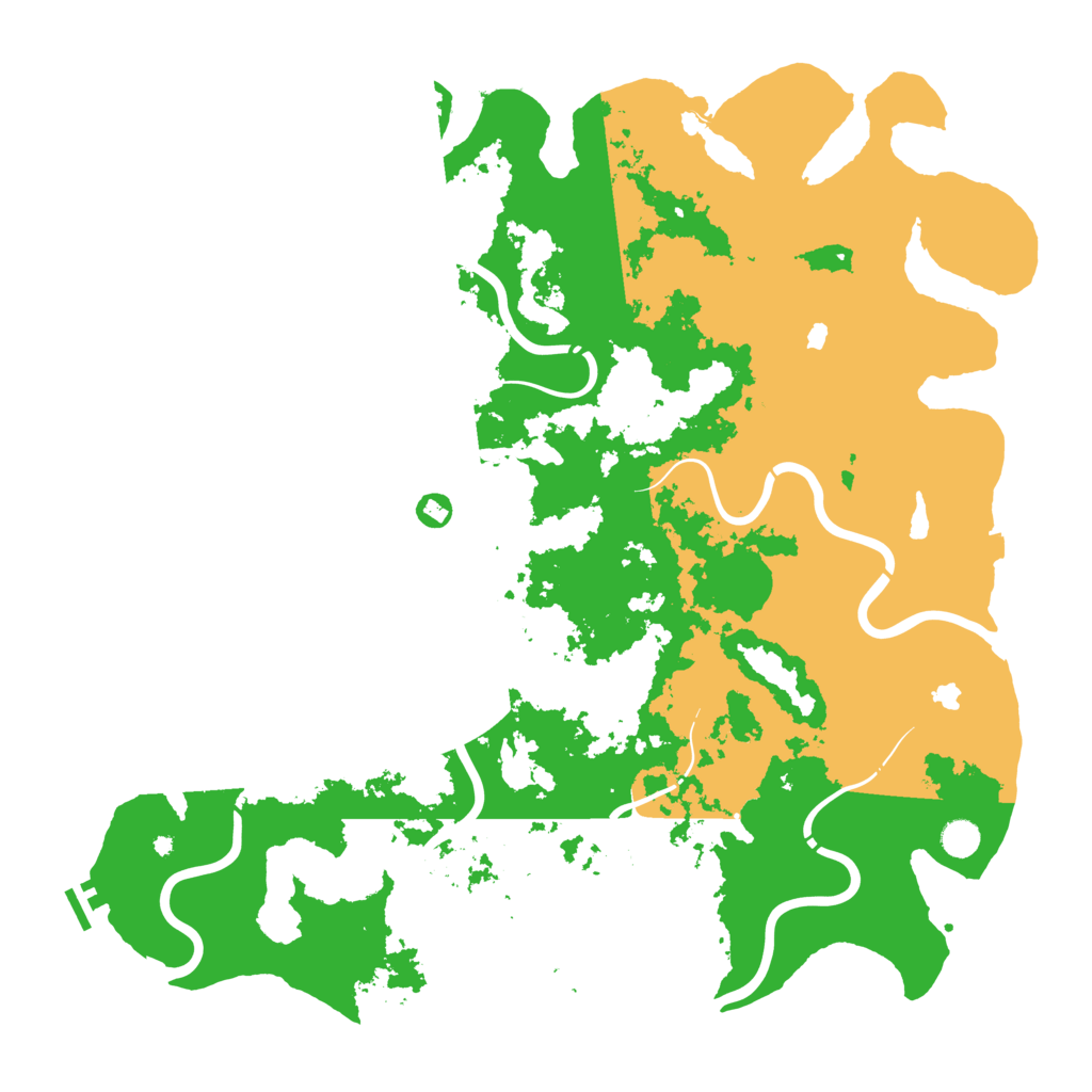 Biome Rust Map: Procedural Map, Size: 5000, Seed: 2005124350