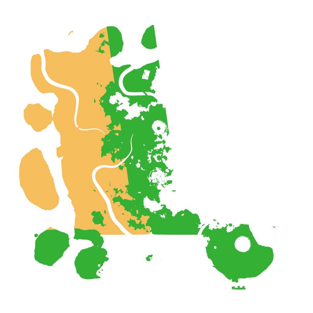 Biome Rust Map: Procedural Map, Size: 3500, Seed: 491099953
