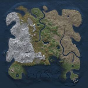Thumbnail Rust Map: Procedural Map, Size: 4000, Seed: 474273, 16 Monuments