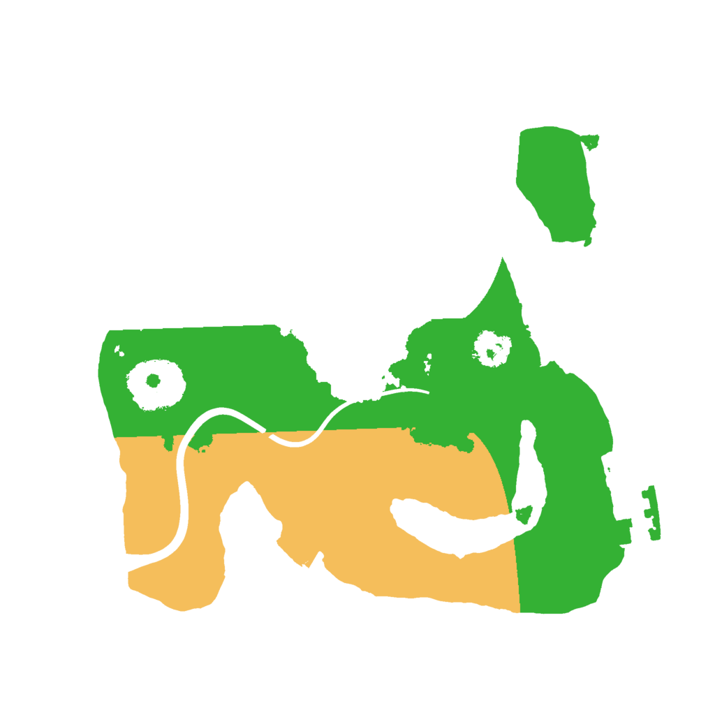 Biome Rust Map: Procedural Map, Size: 2000, Seed: 101010