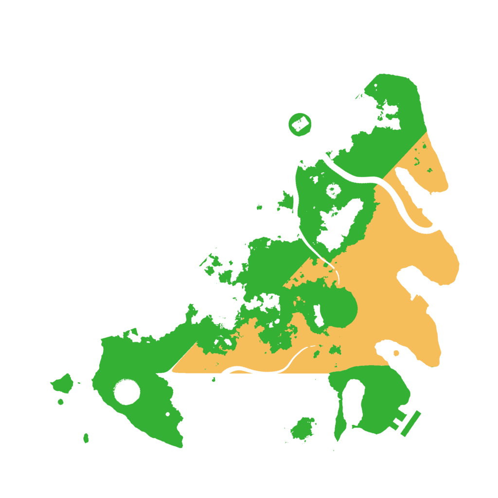 Biome Rust Map: Procedural Map, Size: 3500, Seed: 1791674437
