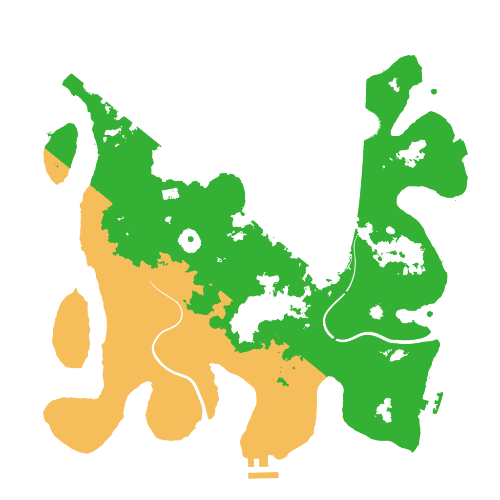Biome Rust Map: Procedural Map, Size: 3333, Seed: 286