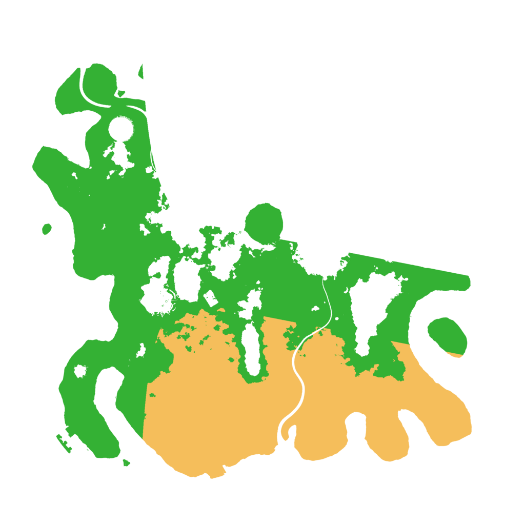 Biome Rust Map: Procedural Map, Size: 3700, Seed: 1542098530