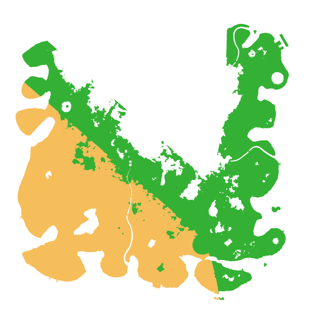 Biome Rust Map: Procedural Map, Size: 4500, Seed: 1137179946