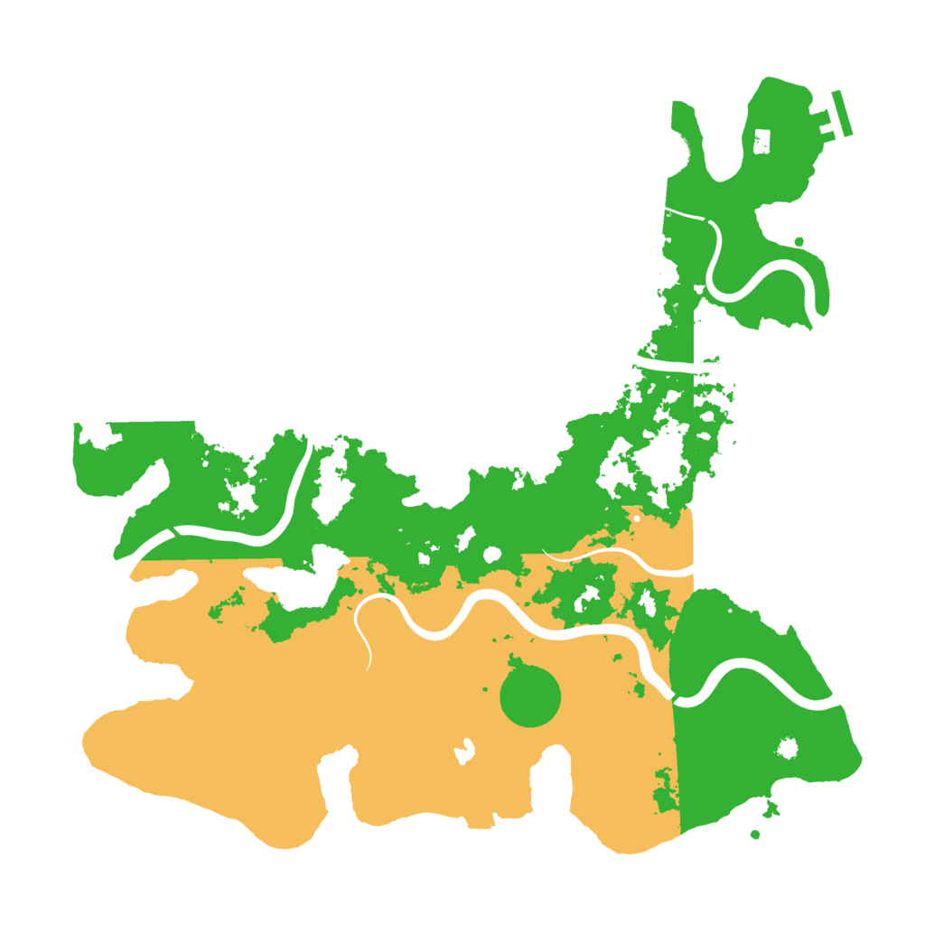 Biome Rust Map: Procedural Map, Size: 4000, Seed: 739066693