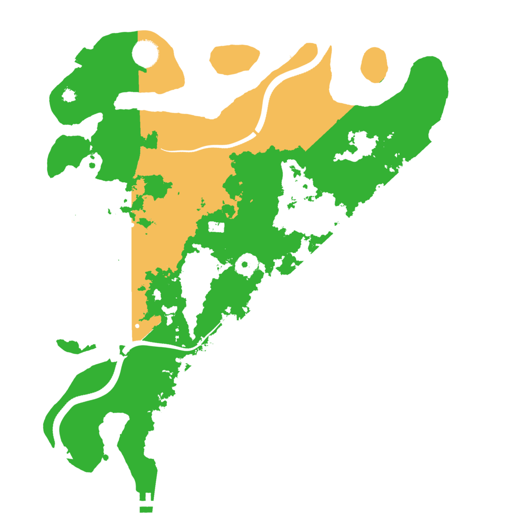 Biome Rust Map: Procedural Map, Size: 3500, Seed: 2135480303