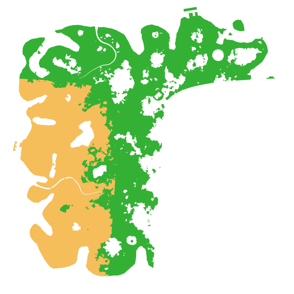 Biome Rust Map: Procedural Map, Size: 4500, Seed: 162390587