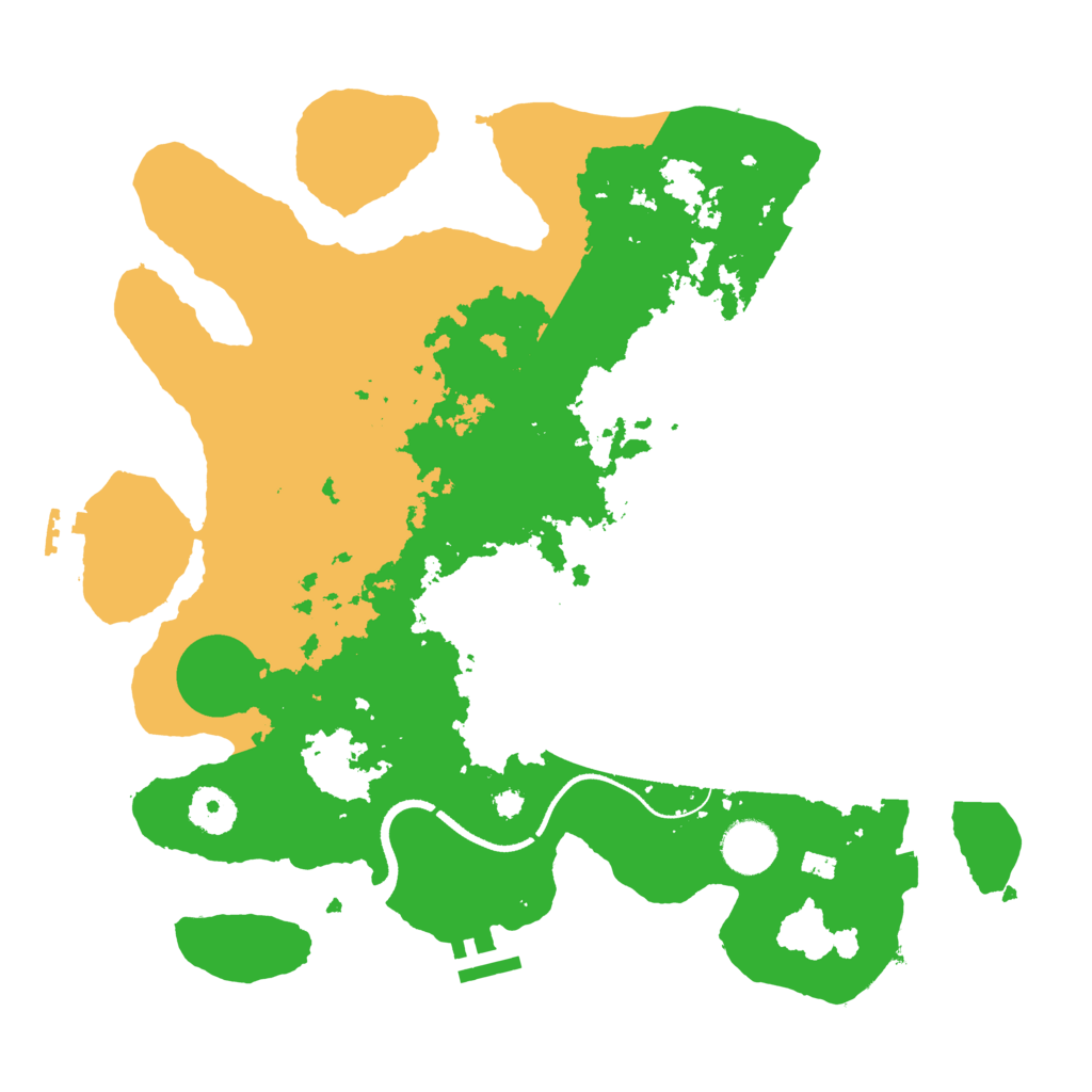 Biome Rust Map: Procedural Map, Size: 3500, Seed: 112588576