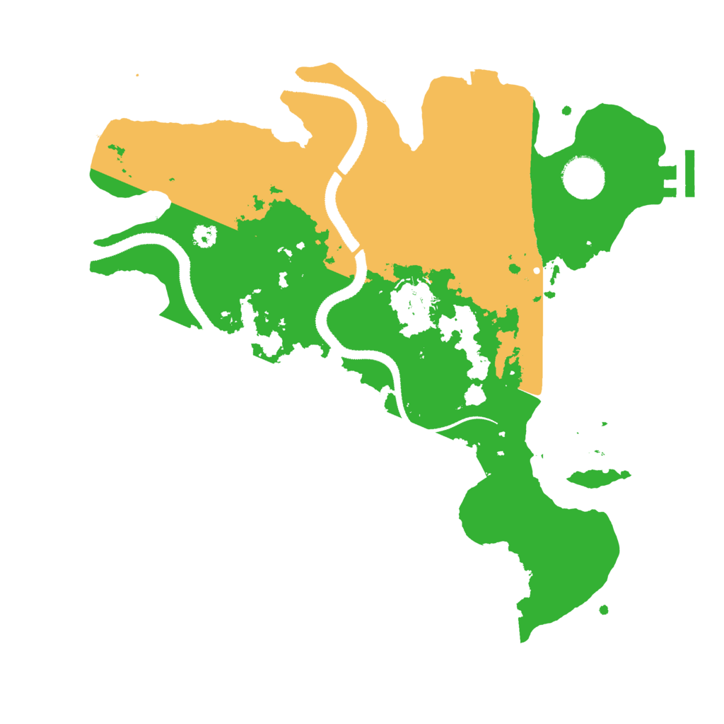 Biome Rust Map: Procedural Map, Size: 3100, Seed: 999521230