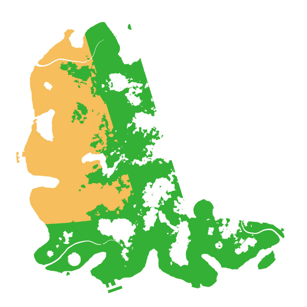 Biome Rust Map: Procedural Map, Size: 4250, Seed: 1198553164