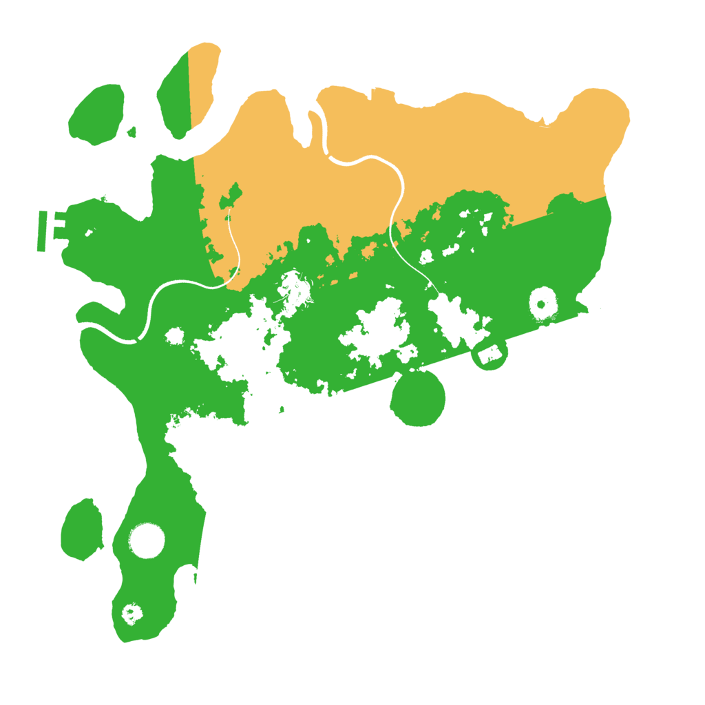 Biome Rust Map: Procedural Map, Size: 3500, Seed: 162621027