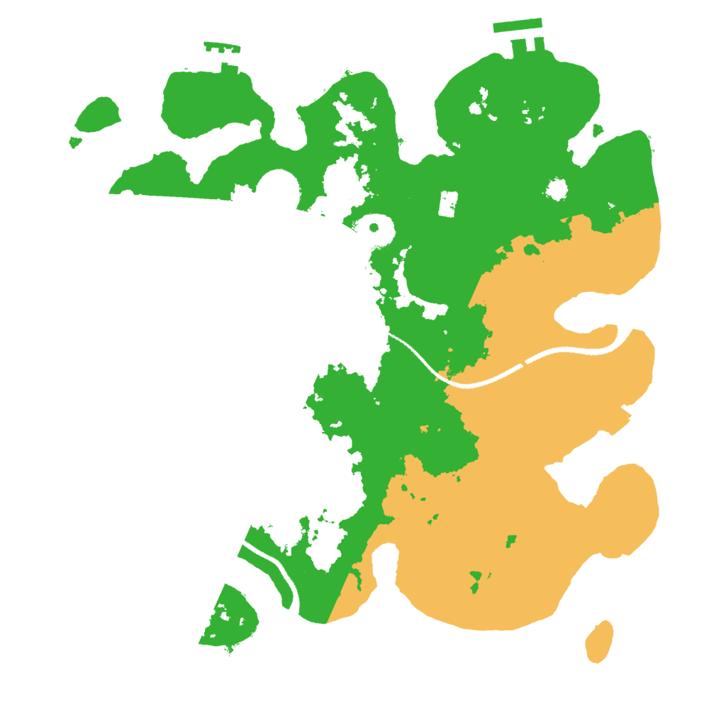 Biome Rust Map: Procedural Map, Size: 3000, Seed: 302476101