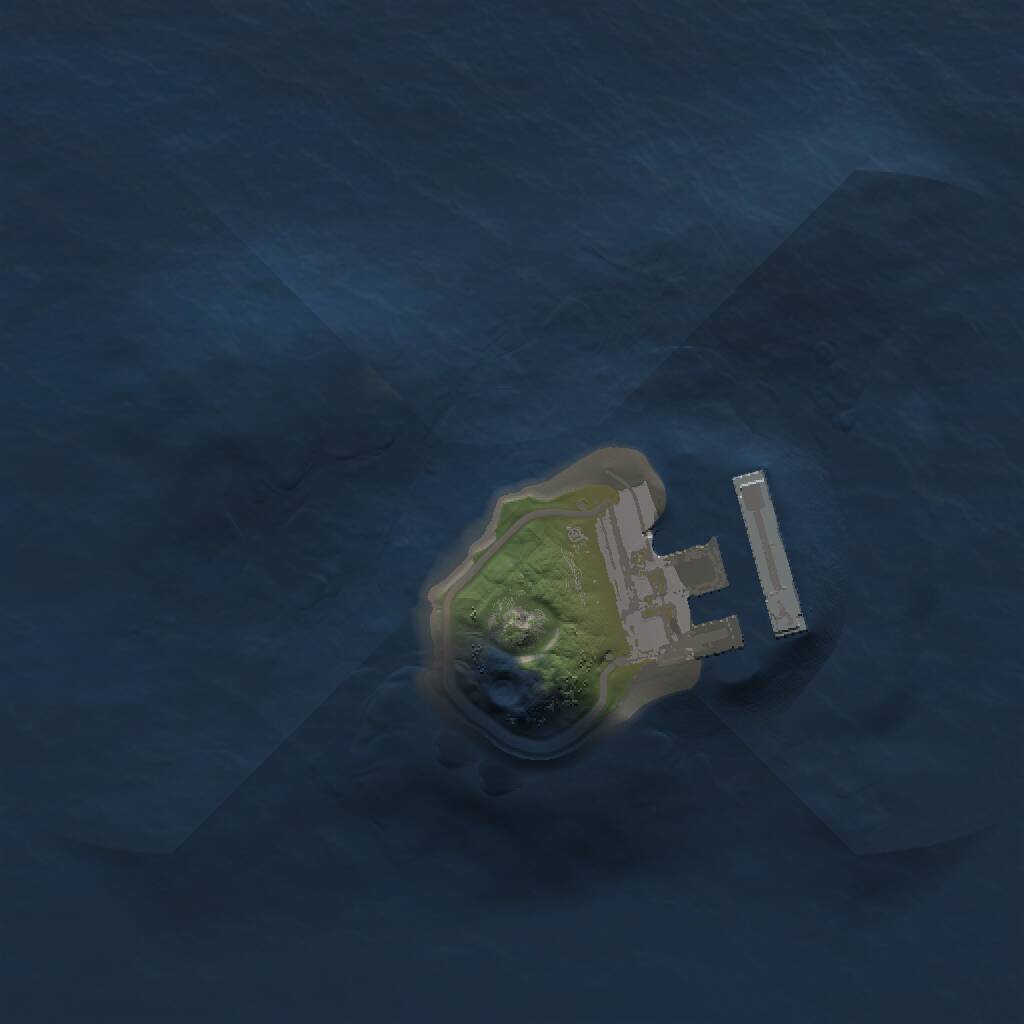 Rust Map: Procedural Map, Size: 1250, Seed: 71735, 2 Monuments